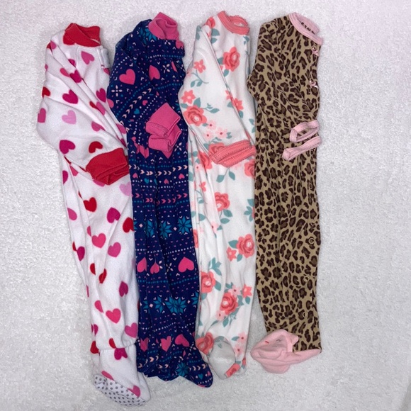 Carter's Pajamas Carters Fleece Sleepers Pajamas 6m Lot Of 4 Poshmark